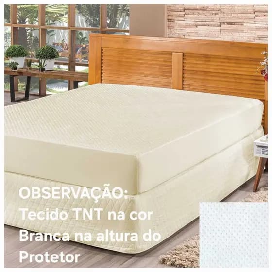 Capa Protetora De Colchão Solteiro Box + 1 Porta Travesseiro Matelado Impermeável