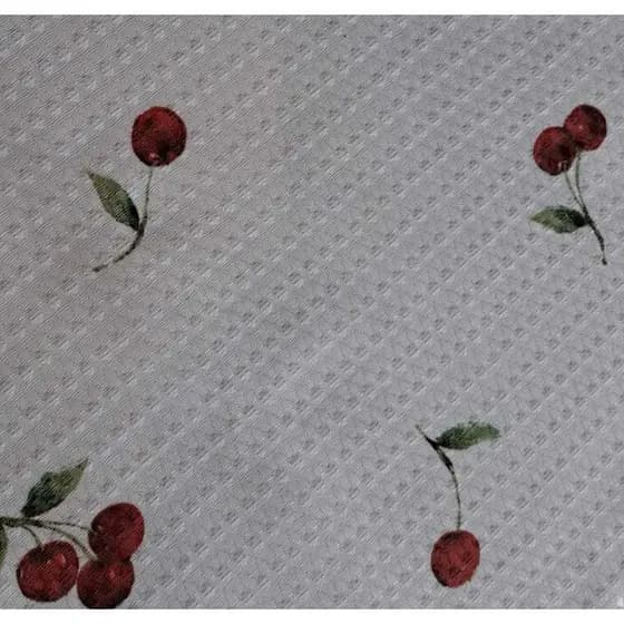 Tecido Estampado Piquet Costura Artesanato Cerejinha Medida 2,50M X 1,10M