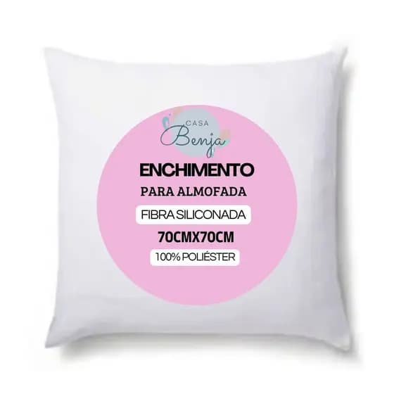 Refil Enchimento de Almofada 70x70cm - Fibra siliconada - super macio e antialérgico