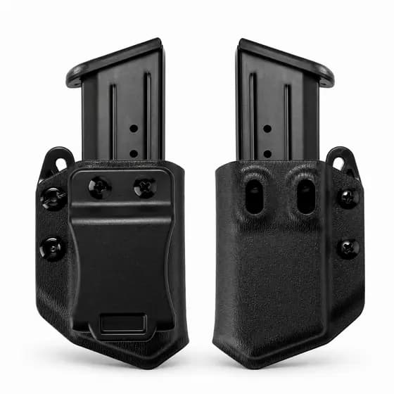 Porta Carregador Velado Kydex Ambidestro 9mm .380 .40 Ajustável