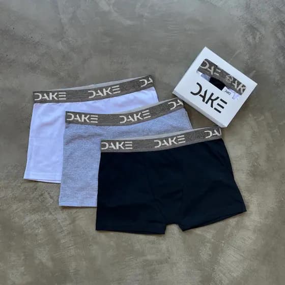 Kit 3 Cuecas Boxer Box Masculino Algodão Premium