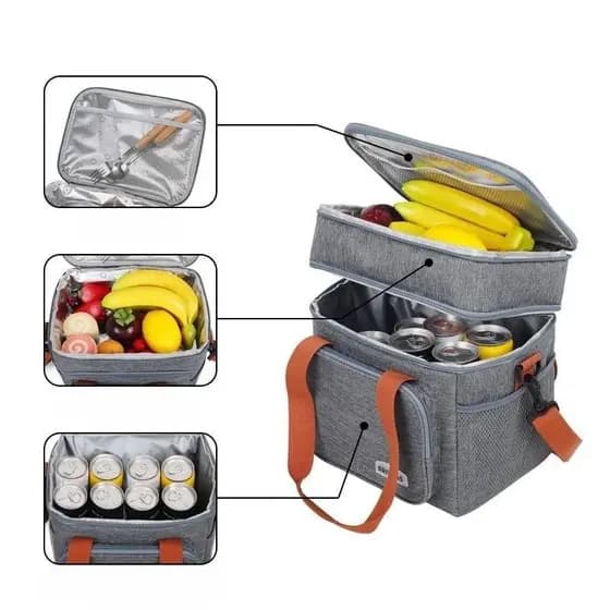 Bolsa Termica Expansível De Grande Capacidade Para Piquenique Adequado Para Viagens Ao Ar Livre