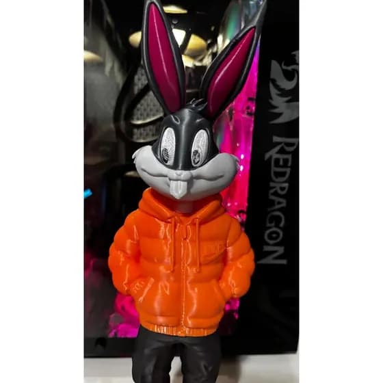 Boneco Pernalonga Looney Tunes (32 cm) | Impressão 3D Premium Colecionável