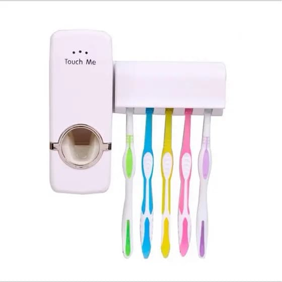 Dispenser Aplicador Creme Dental Pasta Dente Suporte Escova CASA