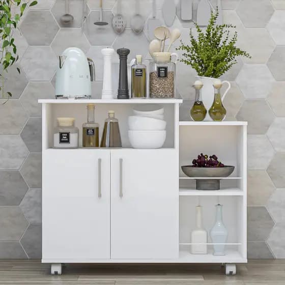 Fruteiras Multiuso Brancas MDP Click Forte Para Cozinha