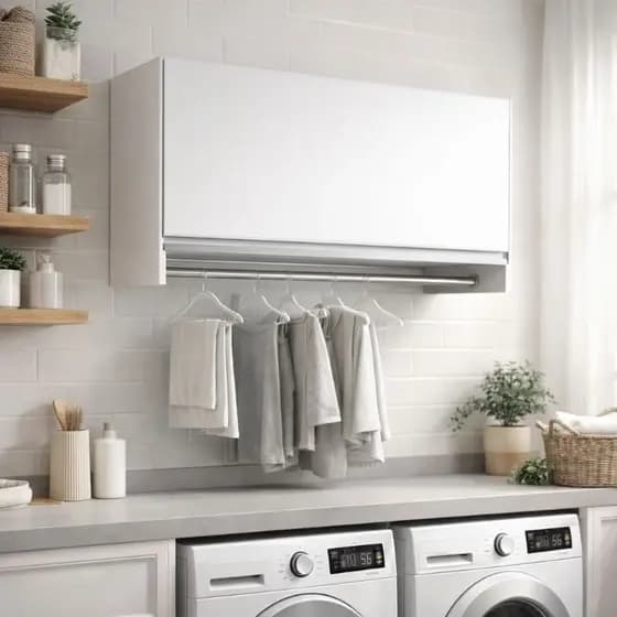 Armário Suspenso Multiuso 67x38.5x26.5 com varão 100% MDF