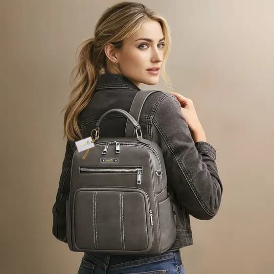 Mochila Bolsa Maleta Feminina Social Alto Padrão Com Alça de Ombro Super Estilosa Perfeita Para Dia a Dia Passeio