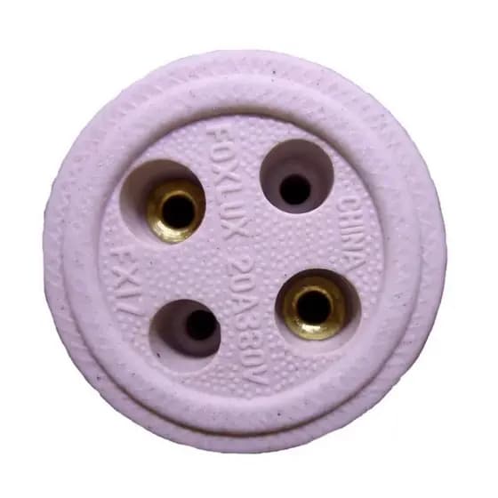 Tomada Elétrica Bipolar 20A Porcelana FX-17 - Foxlux, Tamanho: 20A