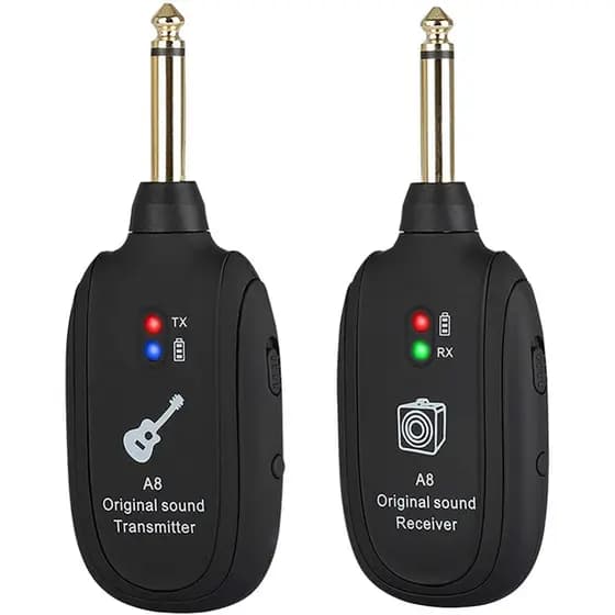 Transmissor Receptor A8 Sem Fio UHF Guitarra Violão Baixo P10