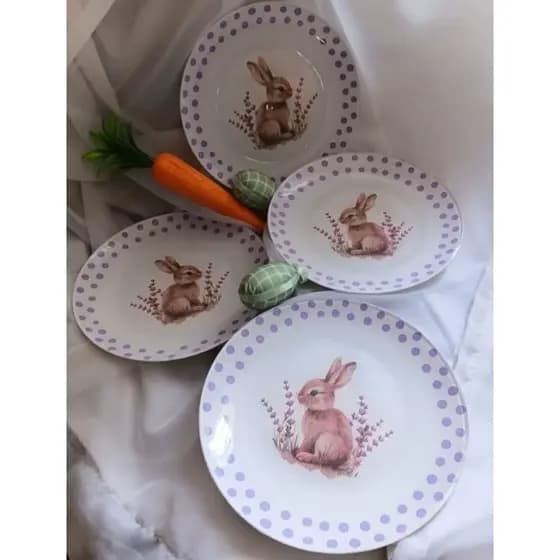 Jogo canecas/prato sobremesa - Tema Páscoa 🐰
