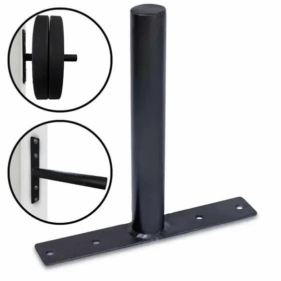 Suporte Fixo Na Parede Para Anilhas Olímpicas Bumpper Box De Cross Em Casa