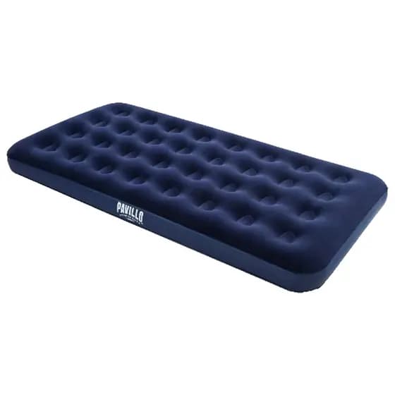 Colchão de Ar Cama Dobrável Inflável Solteiro Camping Casa Parque Piscina Azul – WCT Fitness