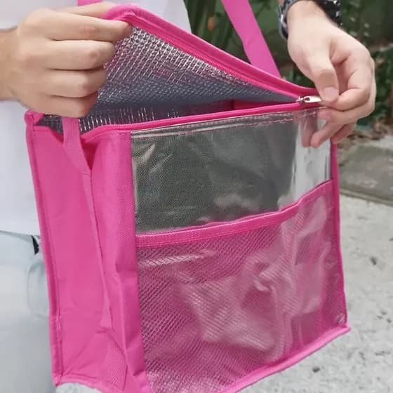 Lancheira Térmica Para Marmita Alimentos Bebidas Forrada