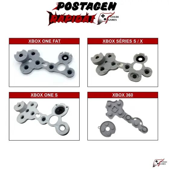 Reparo Borracha Condutiva Controles Xbox One / Séries / 360