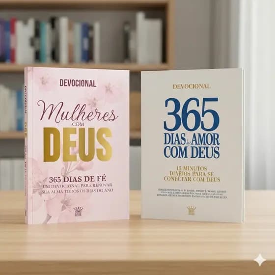 KIT Livro Devocional 365 dias de Amor com Deus + Mulheres com Deus - ORIGINAL LACRADO