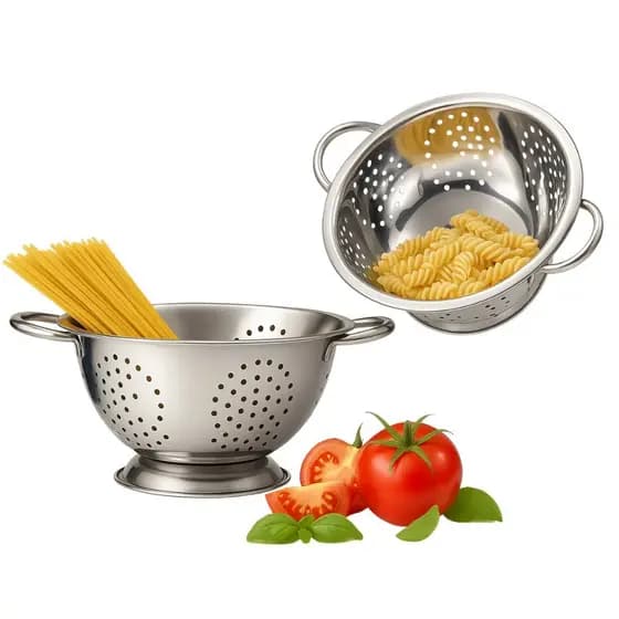 Escorredor de Massa Inox Qualidade Alimentos Macarrao