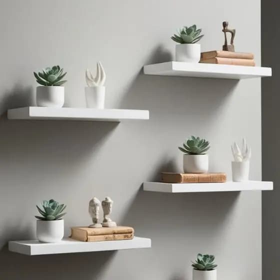Prateleiras Reta Nicho De Parede 30x10 MDF Decoração Quarto Sala Cozinha Escritorio Banheiro