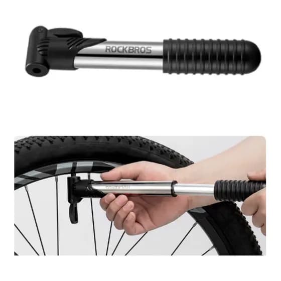 ROCKBROS Mini Bomba Para Encher Peu de Bicicleta 100psi Super Leve