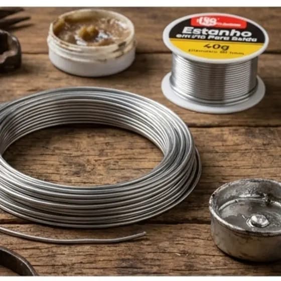 Fio de Estanho para Soldagem 40g Uso Profissional Técnico