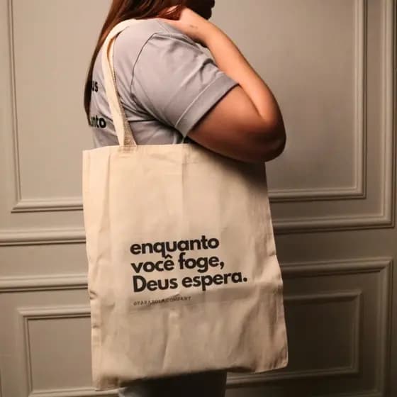 Ecobag | Enquanto você foge Deus te Espera