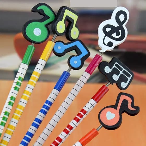 Lápis 3 Peças Musical 2B Papelaria