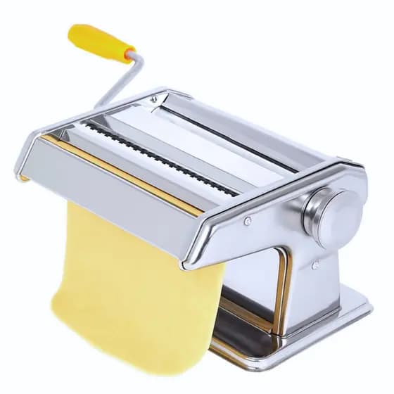 Máquina De Macarrão 3 Massas Cilindro Inox Lasanha Fettuccine
