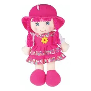 Boneca Maria Chiquinha Pano Bebê Criança Naninha Macia