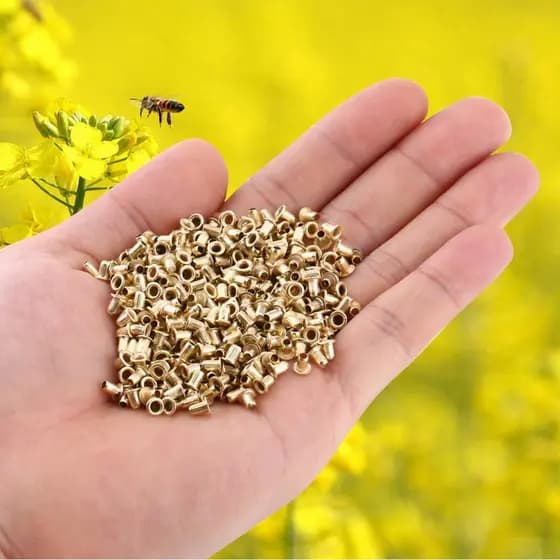 Aumotop 700 peças de ilhós duráveis com moldura de abelha para prevenir danos à madeira, entusiastas de ferramentas