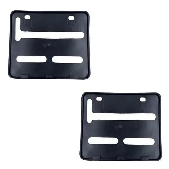 2 Suporte de placa Moto Padrão Mercosul Moldura Plástico Injetado Reforçado Qualquer moto Universal