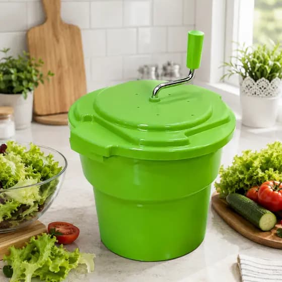 Secador de Salada Profissional Centrifuga Manual 12 Litros Grande