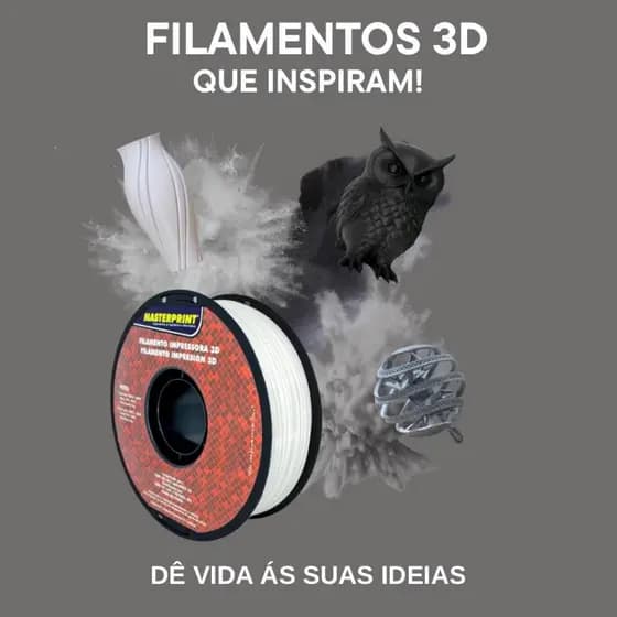 Filamento PLA, PETG e ABS PREMIUM -1kg para Impressora 3D FDM - 1,75mm