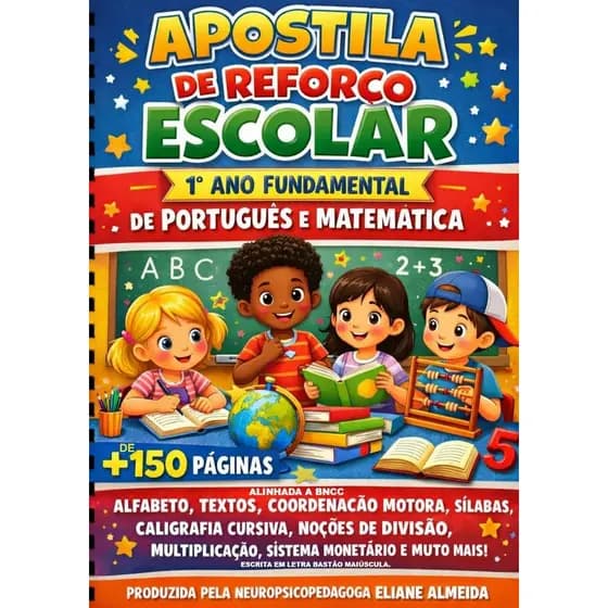 Apostila de Reforço 1° Ano Fundamental +DE 150PÁGINAS