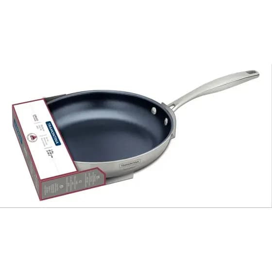 Frigideira Tramontina Inox Revestimento Cerâmico Corpo Triplo Grano 30 Cm