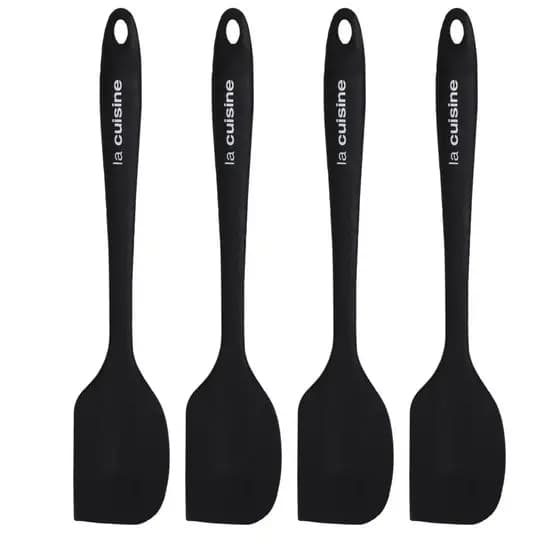 Kit com 4 Espátula De Silicone De Alta Qualidade 28cm