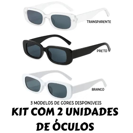 Óculos Retro Vintage Personalizavél Adesivo Branco