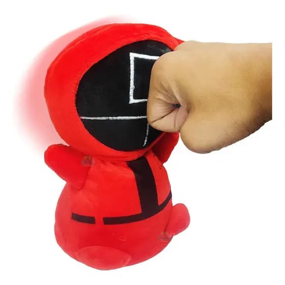 Bicho De Pelúcia Round Squad Brinquedo Com Som