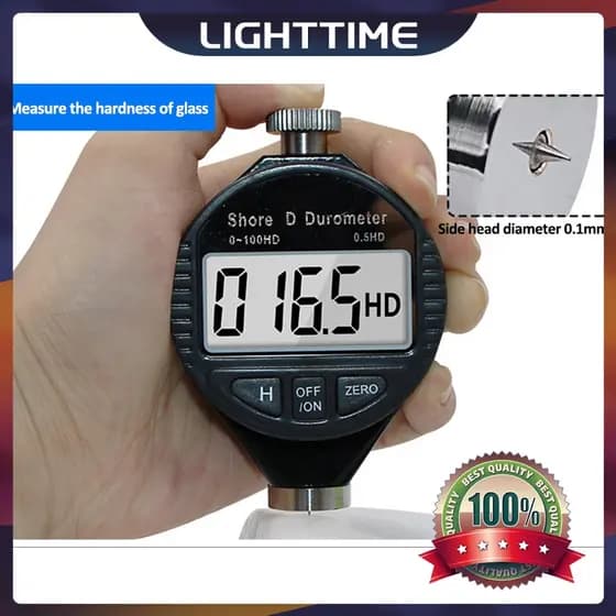 Testador De Dureza Medidor LCD Shore 0-100 A/C/D Digital Durômetro Sclerômetro De Borracha Parágrafo
