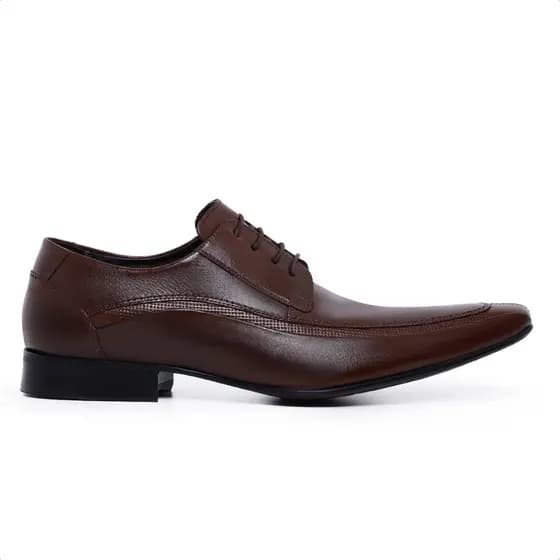 Sapato Social Masculino Derby Sapato Social Bico Fino Sapato Sola Madeira