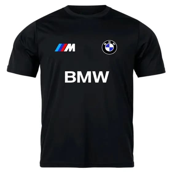 Camisa Camiseta de Carro BMW Corrida 100% algodão Unissex
