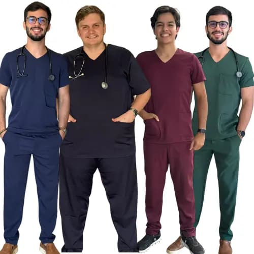 PIJAMA CIRURGICO SCRUB MASCULINO TECIDO TWOWAY