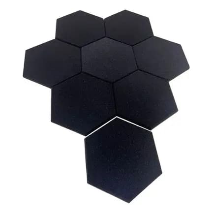 Espuma Acústica Hexagonal 30cm X 2cm Lisa Kit C /70 Placas