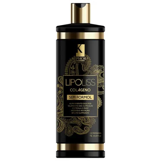 Escova Progressiva Selagem Liso Imediato Lipoliss Kephora Sem Formol 1L
