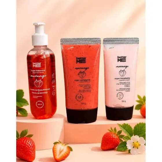 Kit Cuidados para Corpo, Hidratante, Esfoliante e Sabonete Better Me