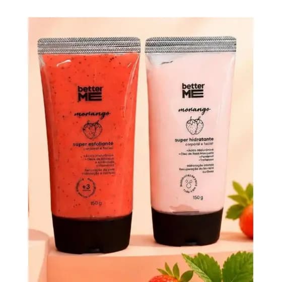 Kit Cuidados para o Corpo, Super Hidratante + Super Esfoliante Better Me