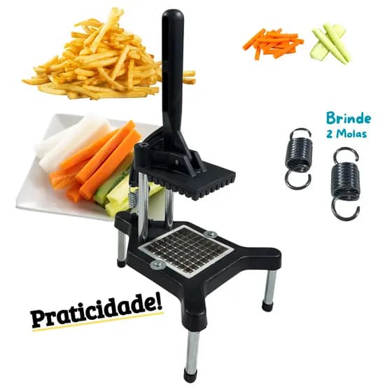 Fatiador Cortador E Picador De Legumes Cabrita Batata Frutas Luxo Forte