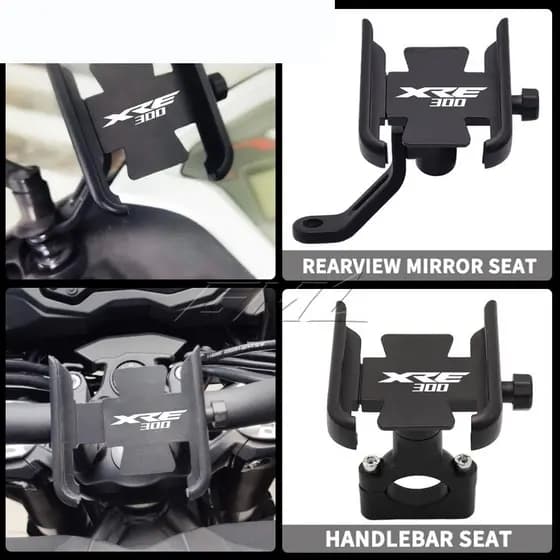 Para HONDA XRE300 XRE 300 Universal Motocicleta Retrovisor Espelho Guidão Porta Telefone Móvel GPS Suporte De Navegação