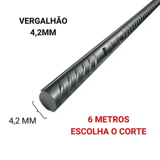 VERGALHÃO 4,2 MM - 6 METROS