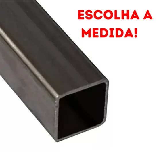 Metalon Barra de Aço Várias Medidas - 15x15 20x20 20x30 30x30 40x40 - Vários comprimentos