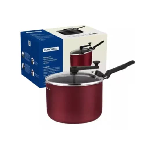 Pipoqueira Antiaderente Tramontina Doce Salgada Vermelha Top