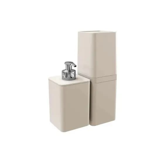 KIT BANHEIRO 2 PCS SMILE - AREIA